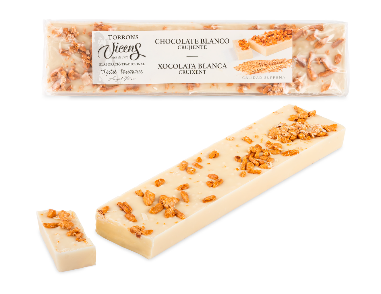 Xocolata blanca cruixent