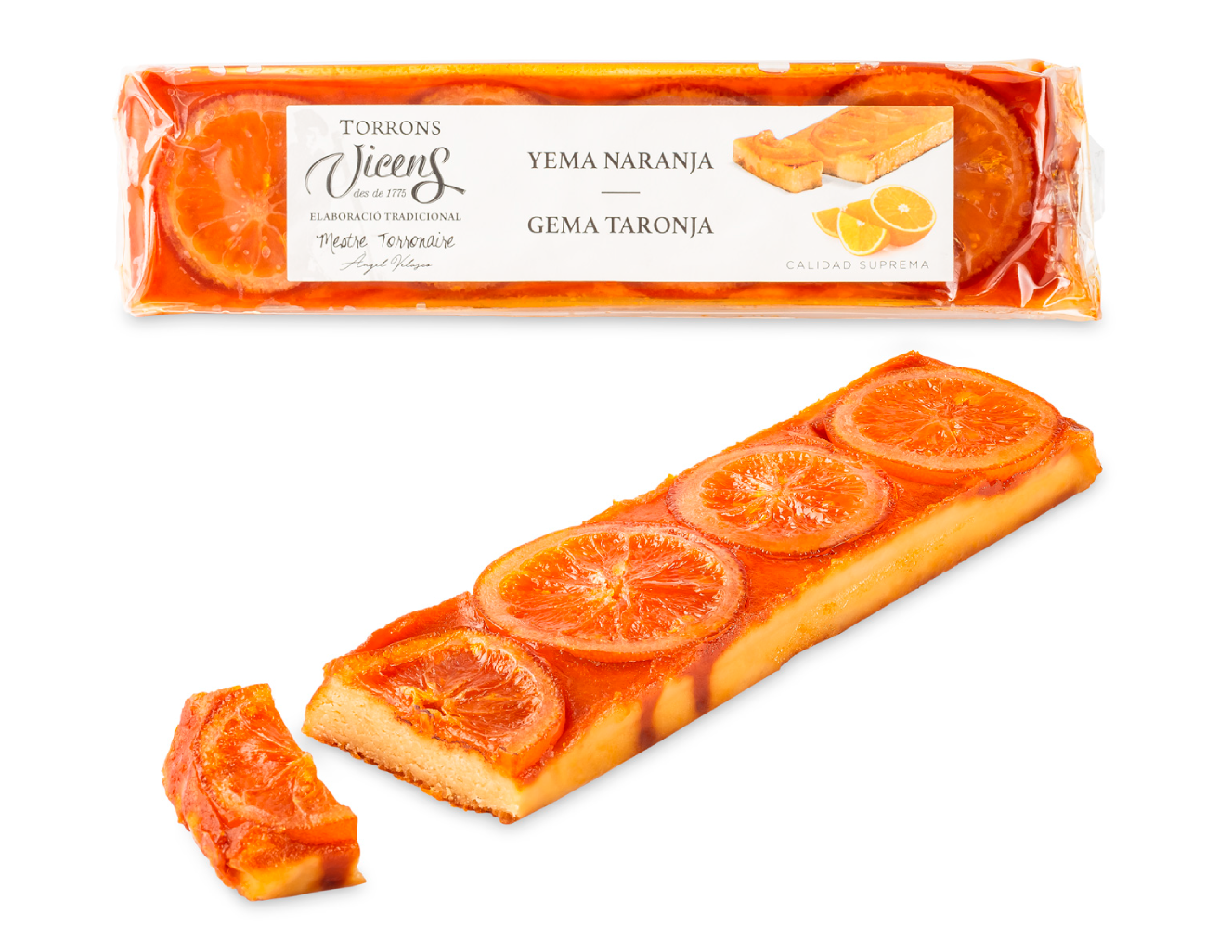 Crema cremada amb taronja