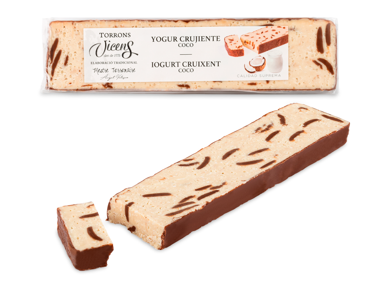 Cruixent de iogurt i coco